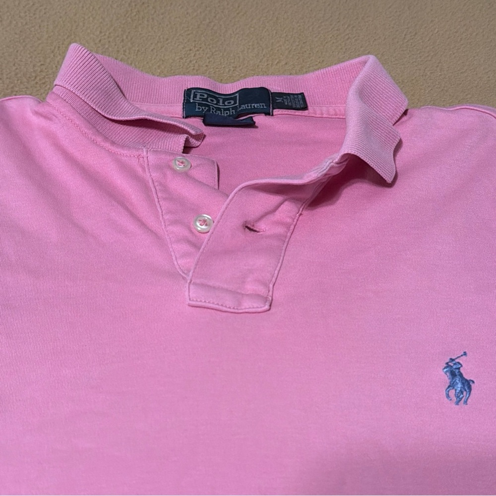 Polo by Ralph Lauren Men's Pink Polo Shirt